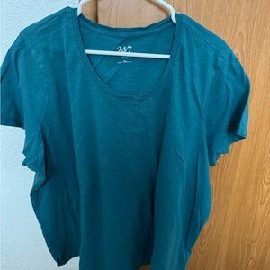 Maurices Teal Short Sleeve Top